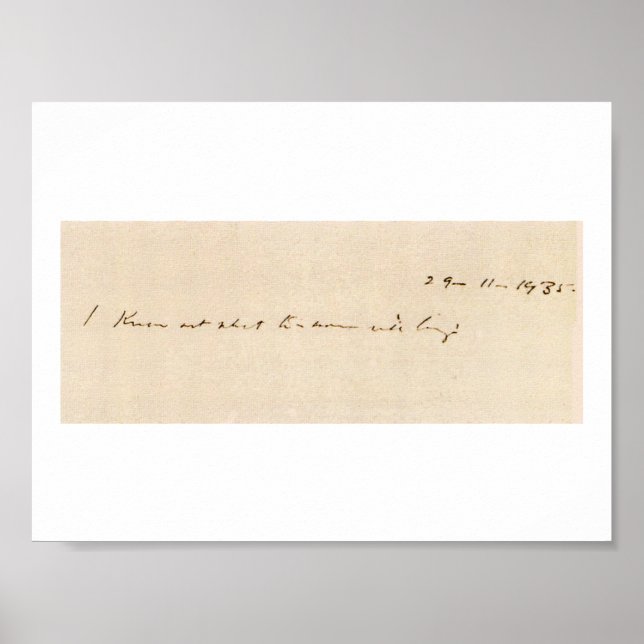 Ich weiß nicht, was morgen bringen wird poster (Vorne)