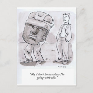 Ich weiß nicht, wo ich damit hingehe postkarte