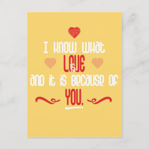 Ich weiß, welche Liebe Liebe Zitat ist Postkarte