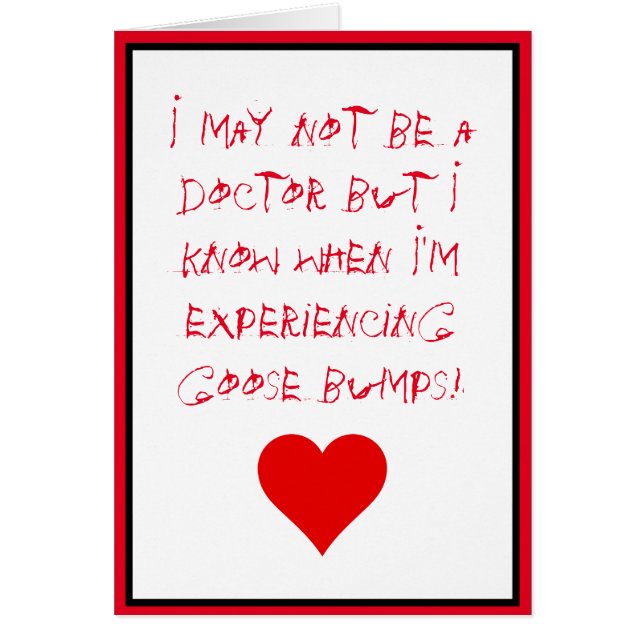 Ich weiß, wenn ich Gänsehaut habe (Vorne)