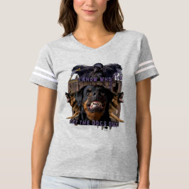 Ich weiß, wer die Hunde gelassen hat! T-Shirt