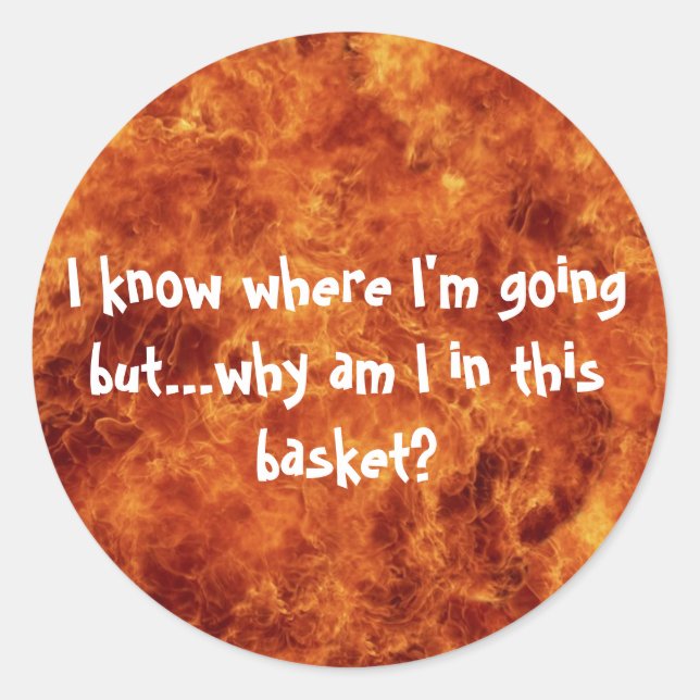 Ich weiß, wo ich Aufkleber machen werde (Vorderseite)