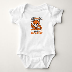 Ich werde 2022 eine große Schwester für Geschwiste Baby Strampler