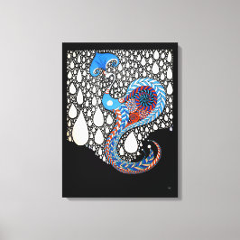 Ich werde all deine Tränen umbrella Peacock fangen Leinwanddruck