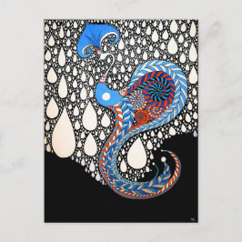 Ich werde all deine Tränen umbrella Peacock fangen Postkarte