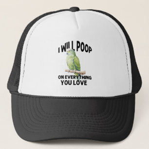 Ich werde auf alles, was Sie Liebe Papageienvögel Truckerkappe