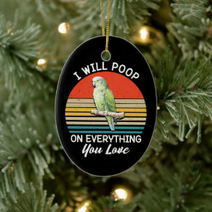 Ich werde auf alles, was Sie lieben Vögel Retro Ge Keramik Ornament