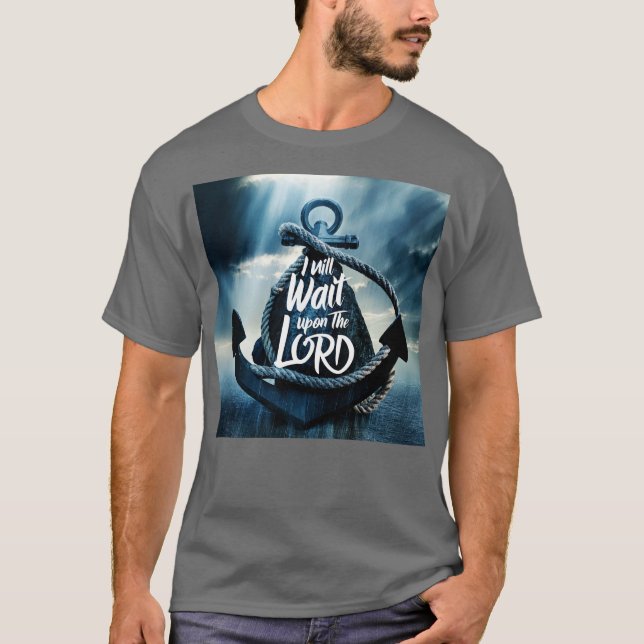 ICH WERDE AUF DEN HERRN WARTEN T-Shirt (Vorderseite)