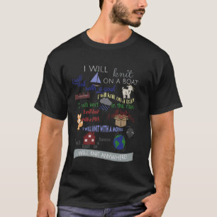 Ich werde auf einem Boot stricken, mit einer Ziege T-Shirt