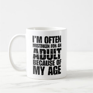 Ich werde aufgrund meines Alters oft für einen Erw Kaffeetasse