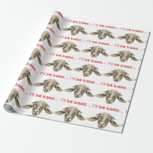 Ich werde Baaa Funny Goat Science Fiction Zitat Geschenkpapier