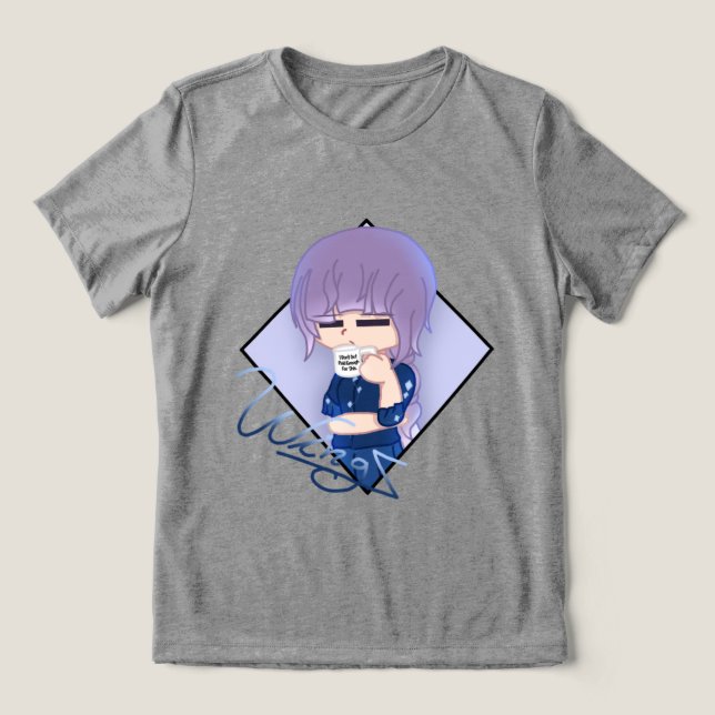 "Ich werde dafür nicht genug bezahlt" Tasse auf ei Tri-Blend Shirt (Design Vorderseite)