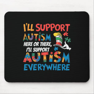 Ich werde das T-Shirt zur Sensibilisierung für Aut Mousepad