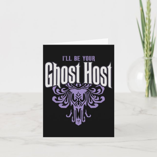 Ich werde dein Ghost-Host Spuk Halloween-Party sei Karte (Vorderseite)