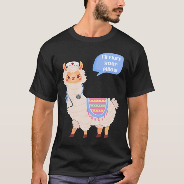 Ich werde dein Kissen nicht abstoßen, aber Alpaca  T-Shirt (Vorderseite)