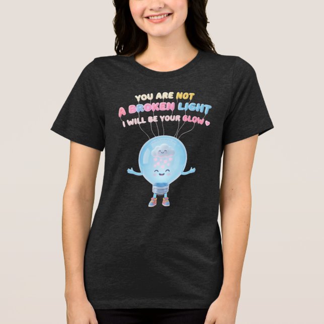 ICH WERDE DEIN LICHT SEIN Tri-Blend SHIRT (Vorderseite)