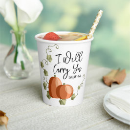 Ich werde deine Tasse tragen Pappbecher
