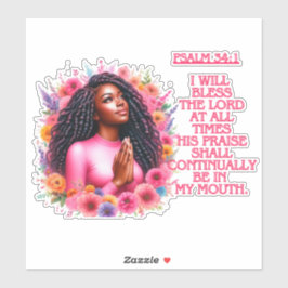 Ich werde den Herrn segnen! Aufkleber