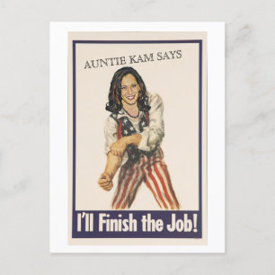 Ich werde den Job beenden! Postkarte