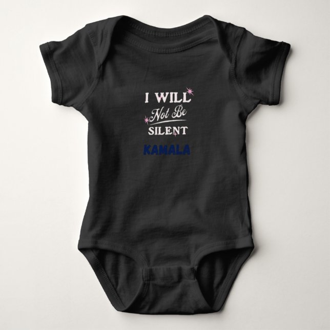 Ich werde den Präsidenten Kamala Harris nicht schw Baby Strampler (Vorderseite)
