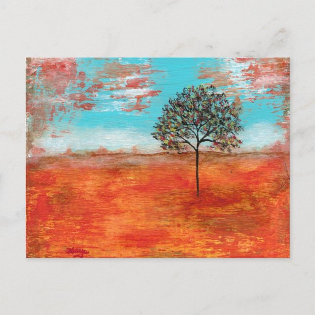 Ich werde Design von Original-Malerei umkehren Postkarte (Vorderseite)