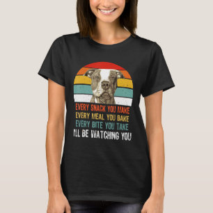 Ich werde dich beobachten Pitbull T-Shirt