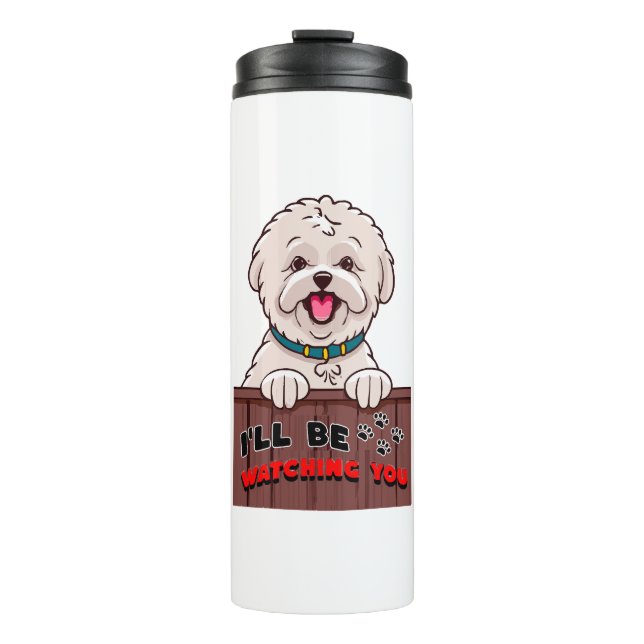 Ich werde dich beobachten thermosbecher (Vorderseite)