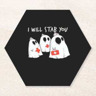 Ich werde dich ersticken Ghost Nurse Funny RN Hall Untersetzer