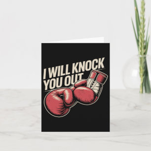 Ich werde dich für das lustige Boxer-Funny-Boxen a Karte