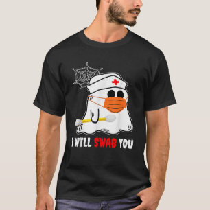 Ich werde dich Halloween-Krankenschwester Lustiger T-Shirt