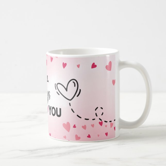Ich werde dich immer Liebe geben Kaffeetasse (Rechts)
