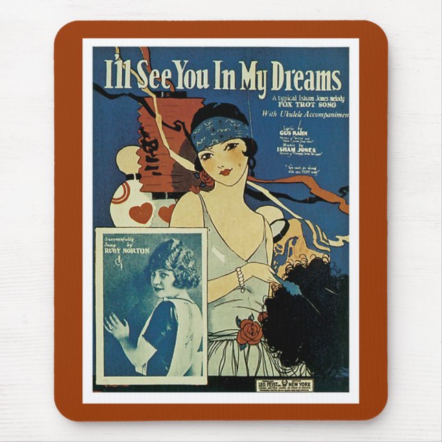 "Ich werde dich in meinen Träumen sehen." Mousepad (Vorne)