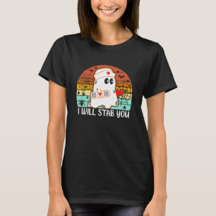 Ich werde dich Krankenschwester Lustiger Geist Hal T-Shirt