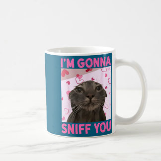 Ich werde dich lustig Brainrot-Katzen-Meme für W b Kaffeetasse