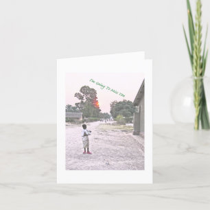 "Ich werde dich vermissen"-Anmerkung Karte