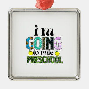 Ich werde die Vorschule regeln Ornament Aus Metall