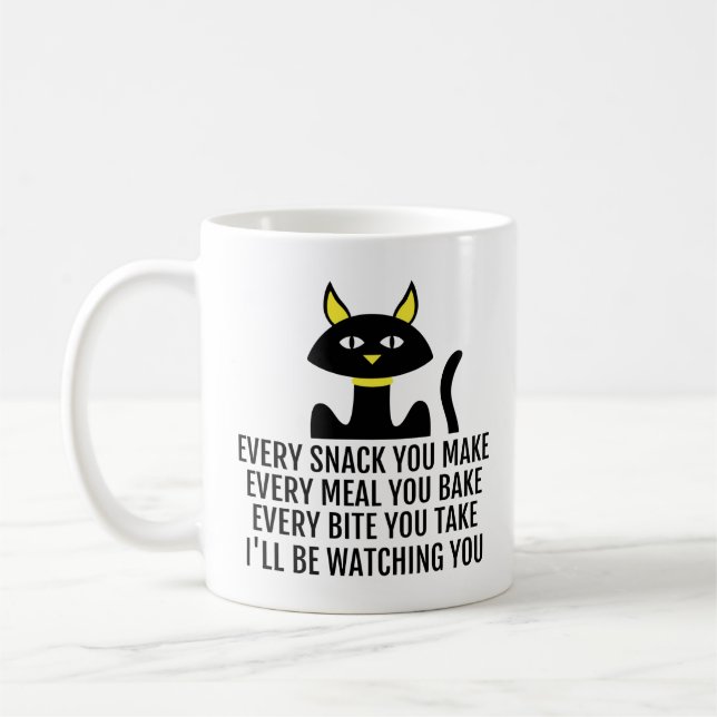 Ich werde dir einen Niedlichen Katzensprung zusehe Kaffeetasse (Links)