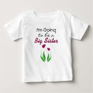 Ich werde ein Big Sister Announcement Dress sein Baby T-shirt