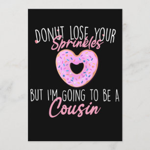 Ich werde ein Cousin sein, Schwangerschaftsankündi Einladung