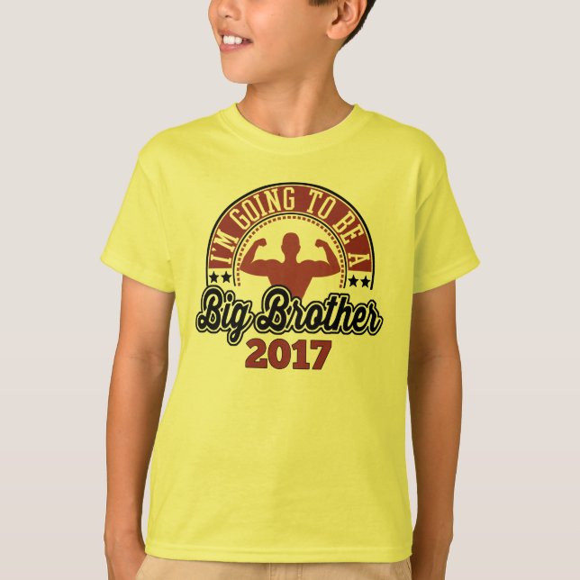 Ich werde ein großer Bruder 2017 sein T-Shirt (Vorderseite)