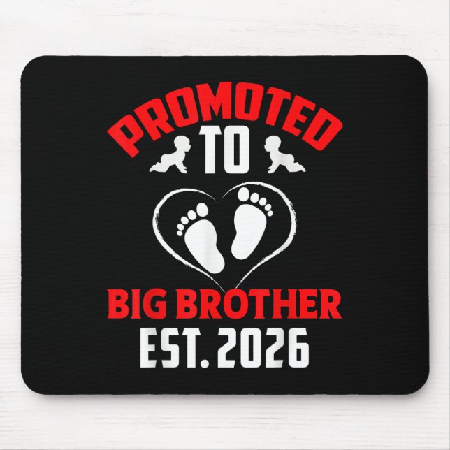 Ich werde ein großer Bruder 2026 zu Big Mousepad (Vorne)