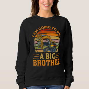 Ich werde ein großer Bruder Baby Ankündigung Bagge Sweatshirt