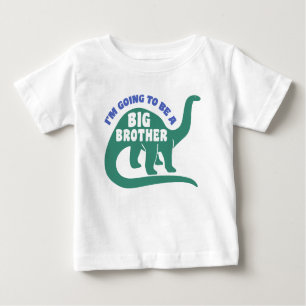 Ich werde ein großer Bruder Dinosaurier sein Baby T-shirt