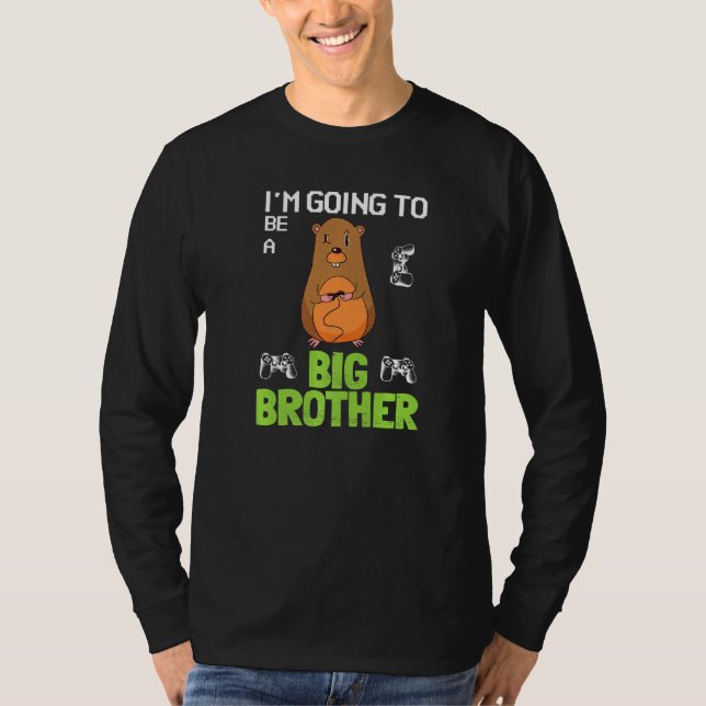Ich werde ein großer Bruder Gamer Gopher Video G T-Shirt (Vorderseite)