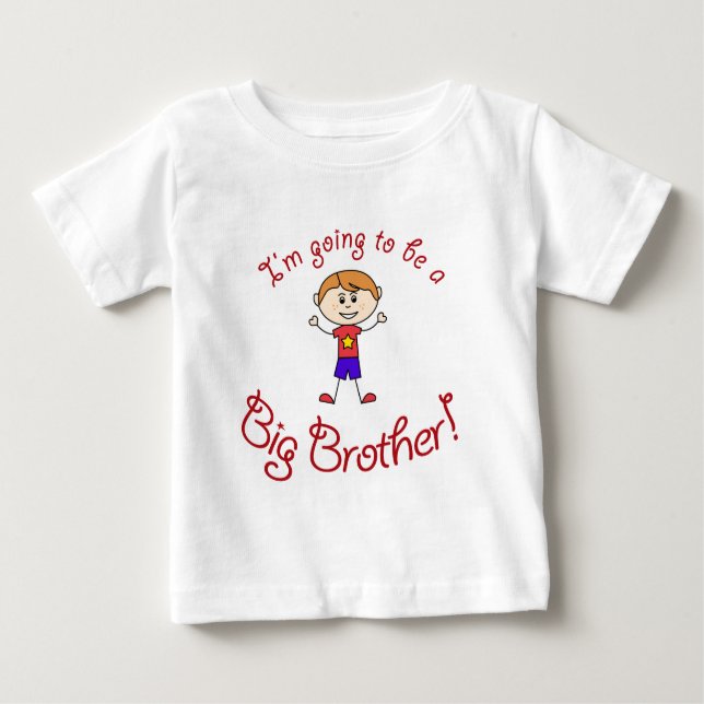 Ich werde ein großer Bruder sein! Baby T-shirt (Vorderseite)