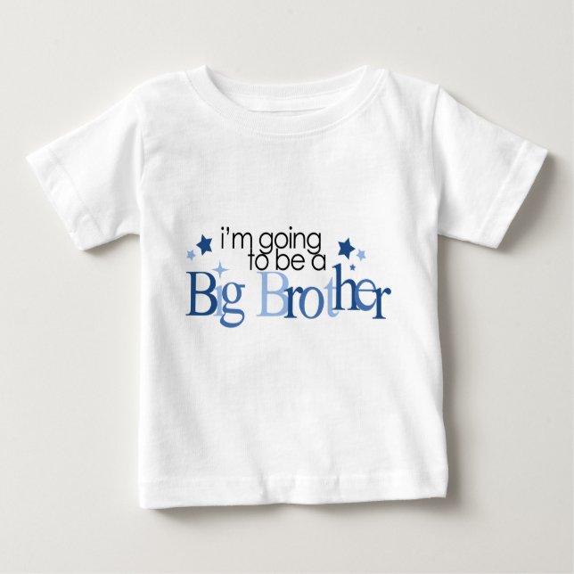 "Ich werde ein großer Bruder sein." Baby T-shirt (Vorderseite)