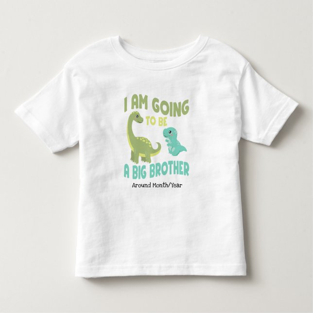Ich werde ein großer Bruder sein, Dinosaur Baby Re Kleinkind T-shirt (Vorderseite)