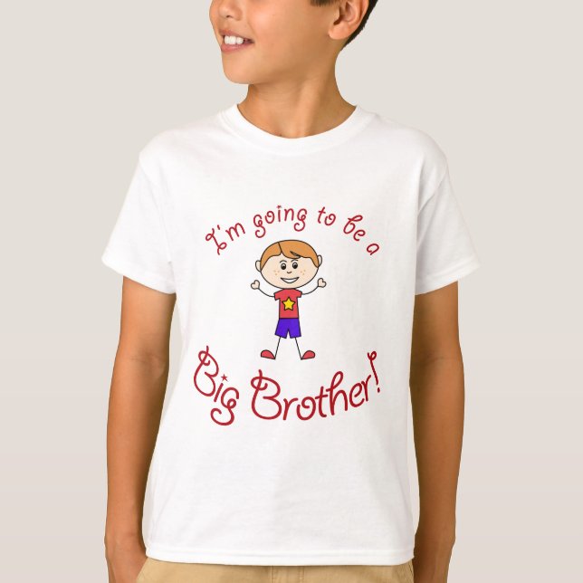 Ich werde ein großer Bruder sein! T-Shirt (Vorderseite)