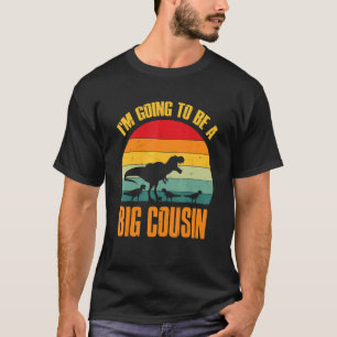 Ich werde ein großer Cousin Dinosaurier Rex Vintag T-Shirt