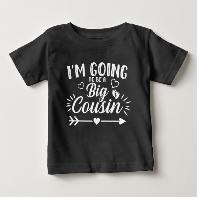 Ich werde ein großer Cousin sein Baby T-shirt (Vorderseite)